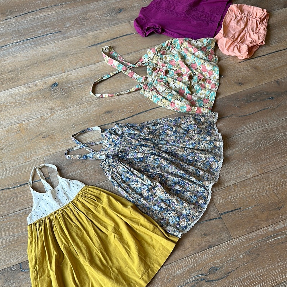 Lacey Lane Floral and Yellow Kids Dress Set